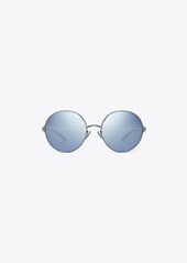 Tory Burch Eleanor Metal Round Sunglasses