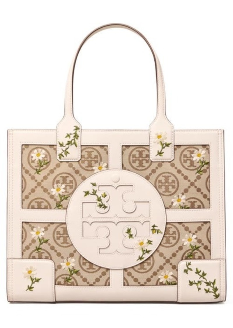 Tory Burch Ella Canvas Quadrant Tote Bag