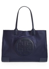 Tory Burch Ella Recycled Nylon Tote in Tory Navy at Nordstrom