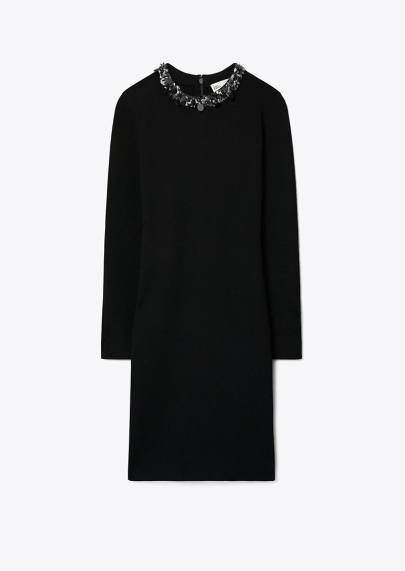 Tory Burch Embellished Sweater Dress