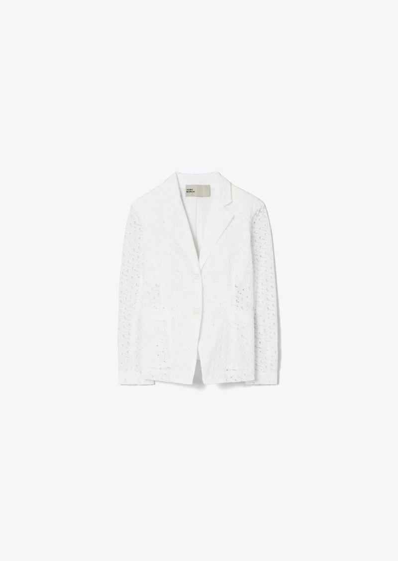 Tory Burch Embroidered Broderie Anglaise Jacket