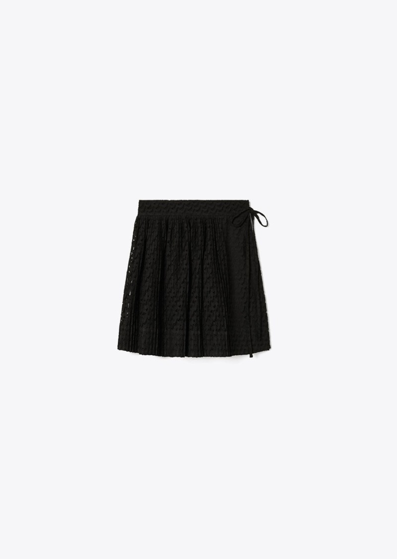 Tory Burch Embroidered Cotton Skirt