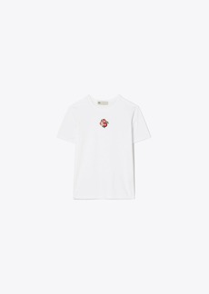 Tory Burch Embroidered Floral Tee