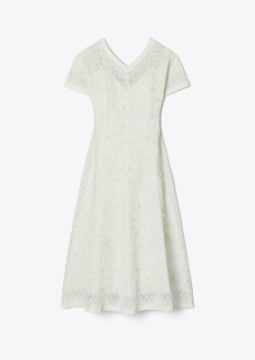 Tory Burch Embroidered Linen Dress