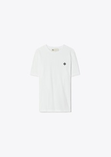 Tory Burch Embroidered Logo T-Shirt