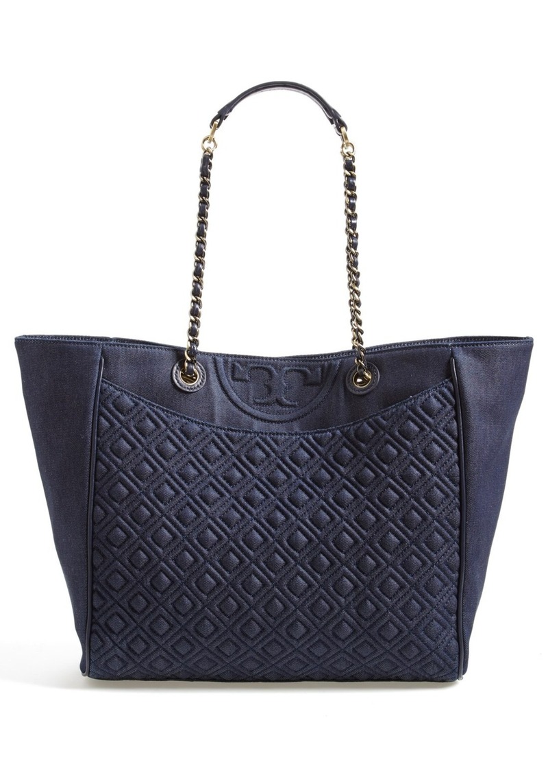 Tory Burch Tory Burch 'Fleming' Denim Tote | Handbags