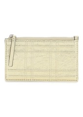 Tory burch fleming metallic card holder