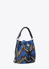 Tory Burch Fleming Soft Flame Stitch Bucket Bag