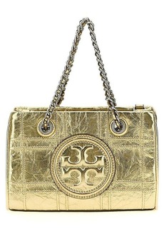 TORY BURCH 'Fleming Soft Metallic Quilt Mini' handbag