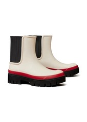 Tory Burch Foul Weather Boot in New Ivory /Perfect Black at Nordstrom