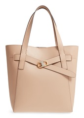 gemini link leather tote