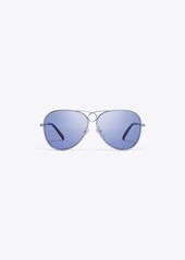 Tory Burch Gloria Pilot Sunglasses