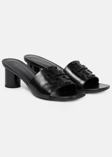 Tory Burch Ines logo leather mules