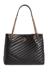 Tory Burch Kira Chevron Quilted Leather Tote in Black at Nordstrom