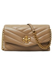 Tory Burch Kira Chevron Quilted Leather Wallet on a Chain in New Cream at Nordstrom