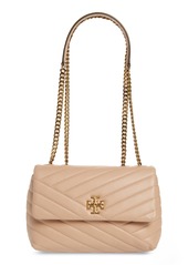 Tory Burch Kira Chevron Quilted Small Convertible Leather Crossbody Bag in Devon Sand at Nordstrom