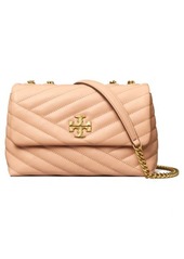 Tory Burch Small Kira Chevron Leather Convertible Shoulder Bag in Pebblestone at Nordstrom