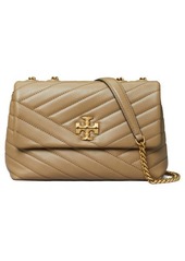Tory Burch Small Kira Chevron Leather Convertible Shoulder Bag in Pebblestone at Nordstrom