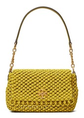 Tory Burch Kira Knotted Leather Shoulder Bag in Lion at Nordstrom