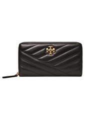 Tory Burch Kira Leather Continental Wallet in Black at Nordstrom