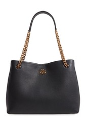 Tory Burch Kira Leather Tote in Black at Nordstrom