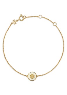 Tory Burch Kira Logo Colored Disc Link Bracelet