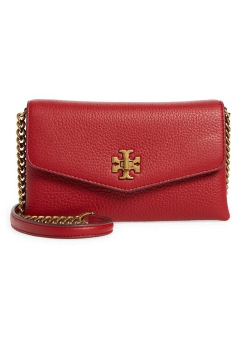 Kira Pebble Leather Wallet on a Chain in Redstone at Nordstrom - 30% Off!