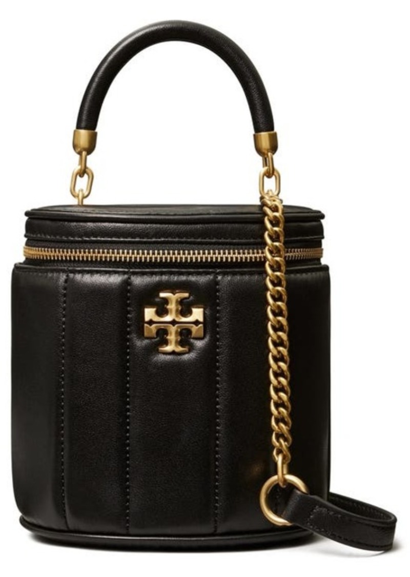 Tory Burch Kira Quilted Leather Vanity Case in Black at Nordstrom