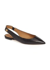 Tory Burch Kira Slingback Pointy Toe Flat in Perfect Black/Perfect Black at Nordstrom