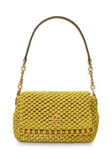 Tory Burch Kira Small Woven Leather Shoulder Bag