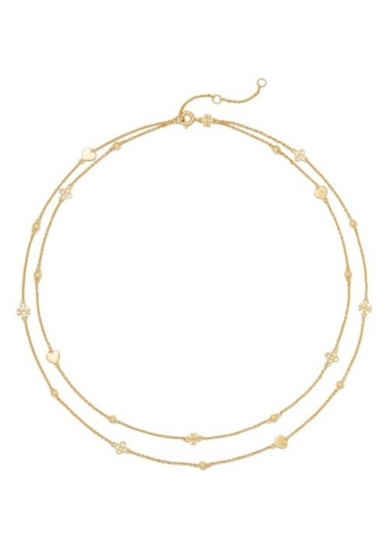 Tory Burch Kira Station Chain Layered Necklace