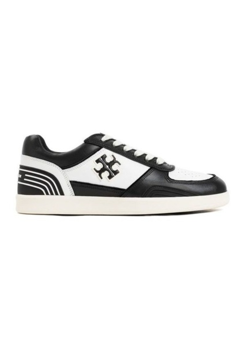 TORY BURCH  LEATHER CLOVER COURT SNEAKERS SHOES