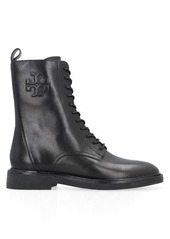 TORY BURCH LEATHER LACE-UP BOOTS