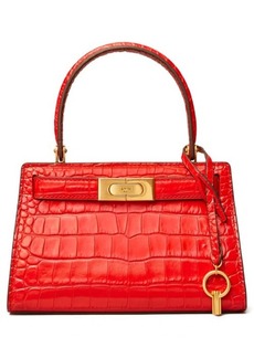 Tory Burch Lee Radziwill Croc Embossed Leather Tote