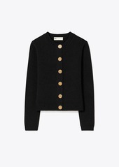 Tory Burch Logo Button Wool Cardigan