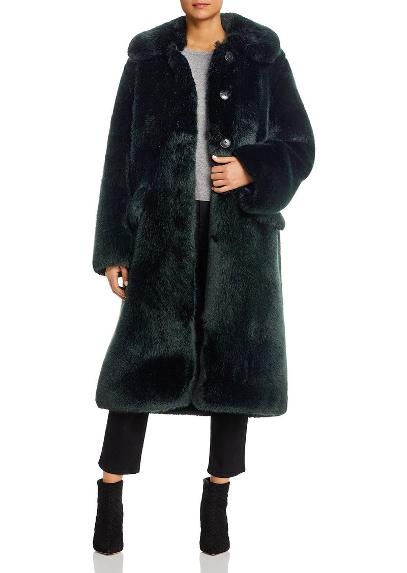 Tory Burch Long Faux Fur Coat