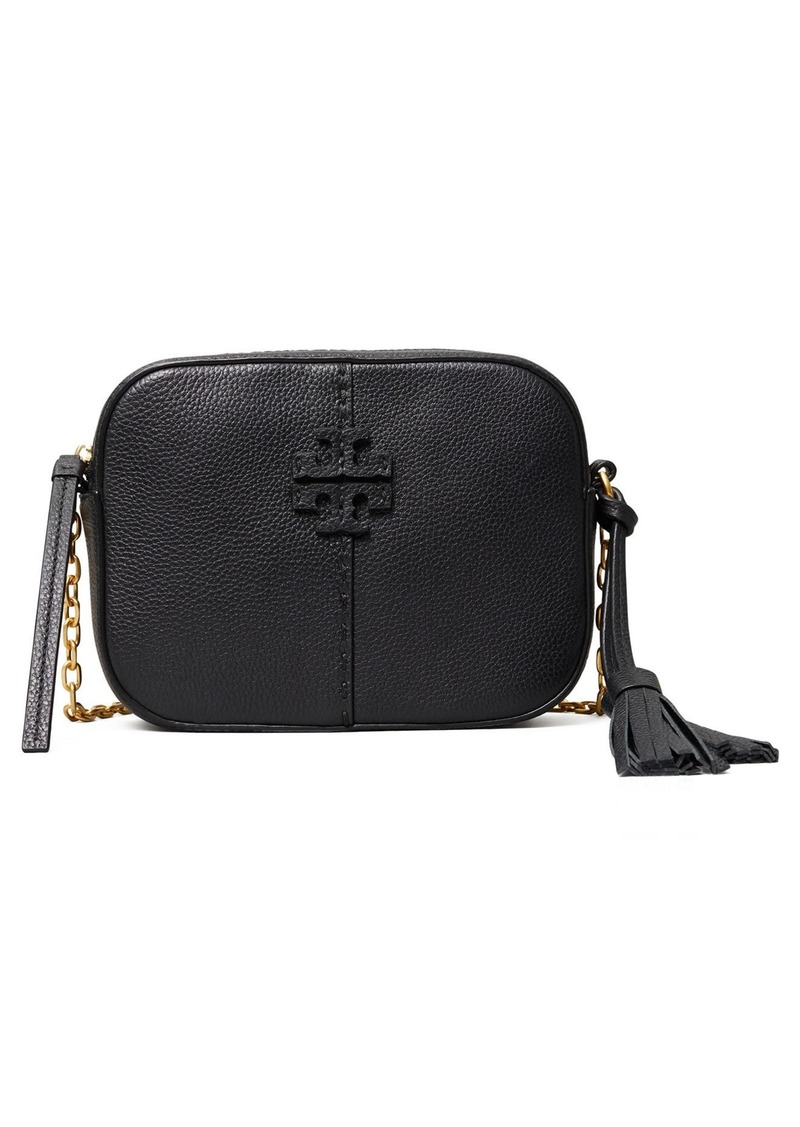 Tory Burch McGraw Leather Camera Bag in Black at Nordstrom