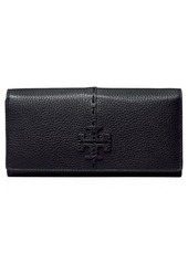 Tory Burch McGraw Leather Envelope Wallet in Black at Nordstrom