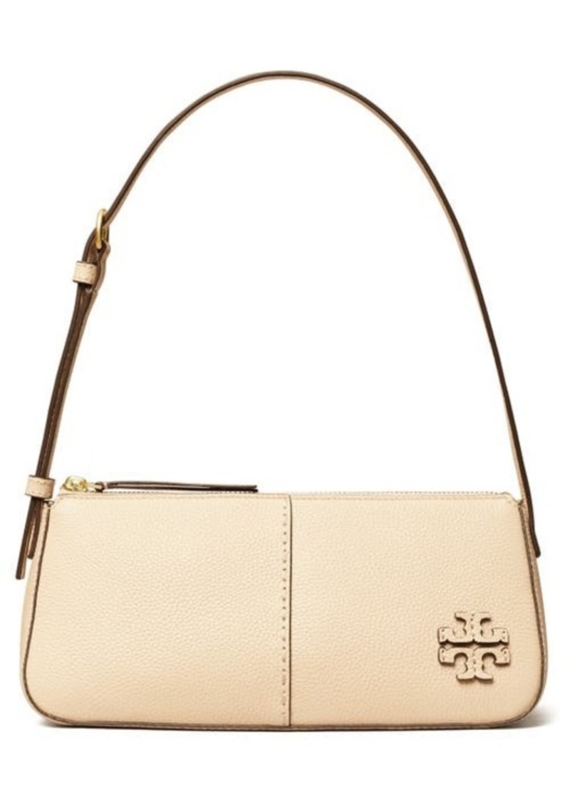 McGraw Pebble Leather Wedge Shoulder Bag in Brie at Nordstrom - 30% Off!