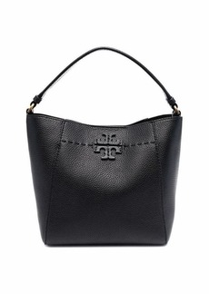 TORY BURCH McGraw small leather bucket bag
