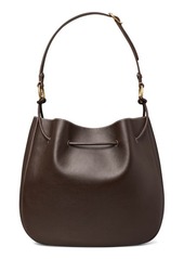 Tory Burch Mercer Leather Shoulder Bag in Chocolate Liquor at Nordstrom
