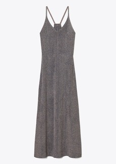 Tory Burch Metallic Knitted Slip Dress