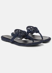 Tory Burch Miller crystal-embellished thong sandals