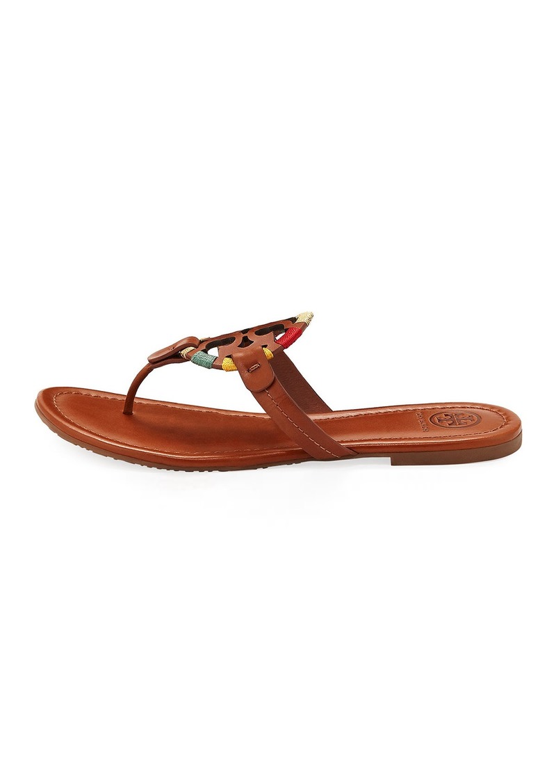 tory burch miller embroidered sandal