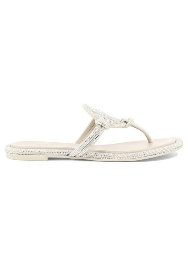 TORY BURCH "Miller Knotted Pave" sandals