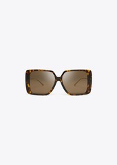 Tory Burch Miller Oversized Square Sunglasses