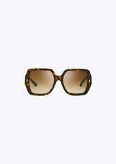Tory Burch Miller Oversized Square Sunglasses