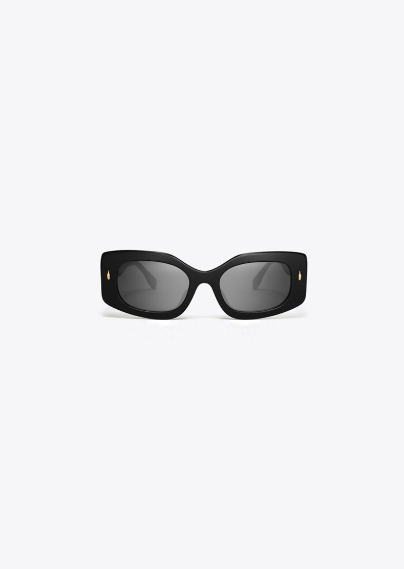 Tory Burch Miller Pushed Rectangle Sunglasses