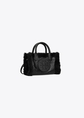 Tory Burch Mini Ella Patent Shearling Tote