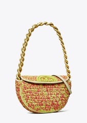 Tory Burch Mini Fleming Soft Crochet Crescent Bag